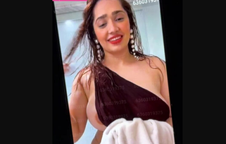 Aditi Mistry Nude Red Saree Live in 4k Video